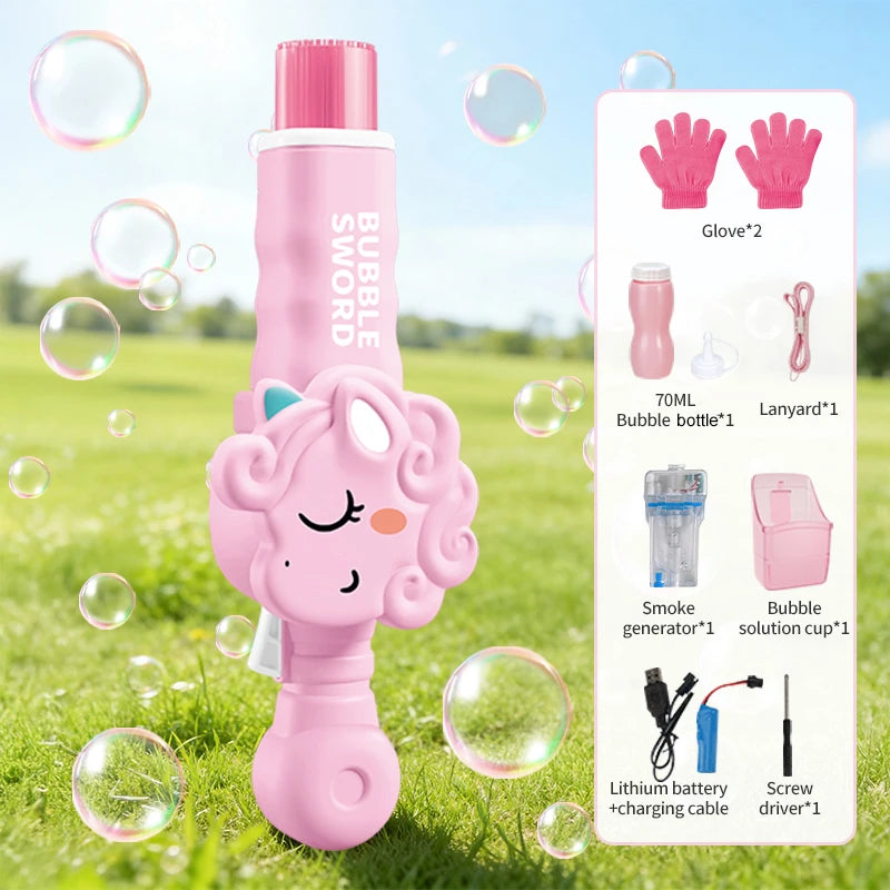 Magische Nebel-Bubble-Maschine für Kinder- mit Handschuhen