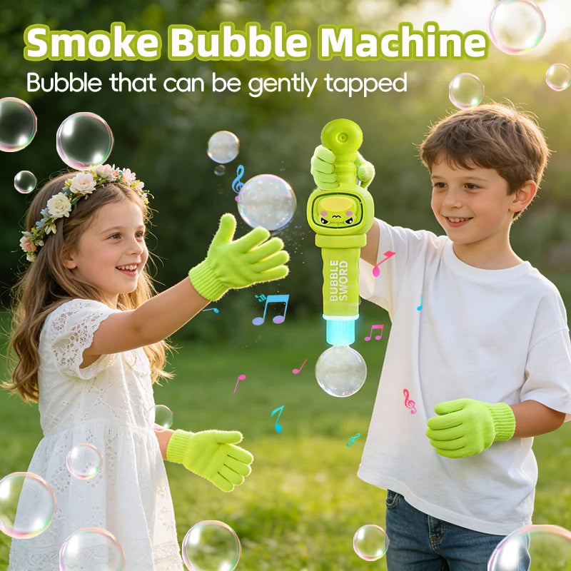 Magische Nebel-Bubble-Maschine für Kinder- mit Handschuhen