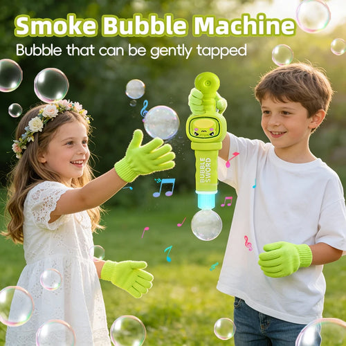 Magische Nebel-Bubble-Maschine für Kinder- mit Handschuhen
