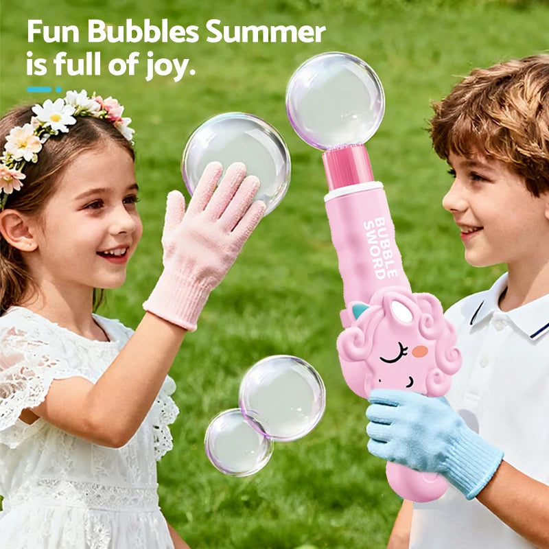 Magische Nebel-Bubble-Maschine für Kinder- mit Handschuhen
