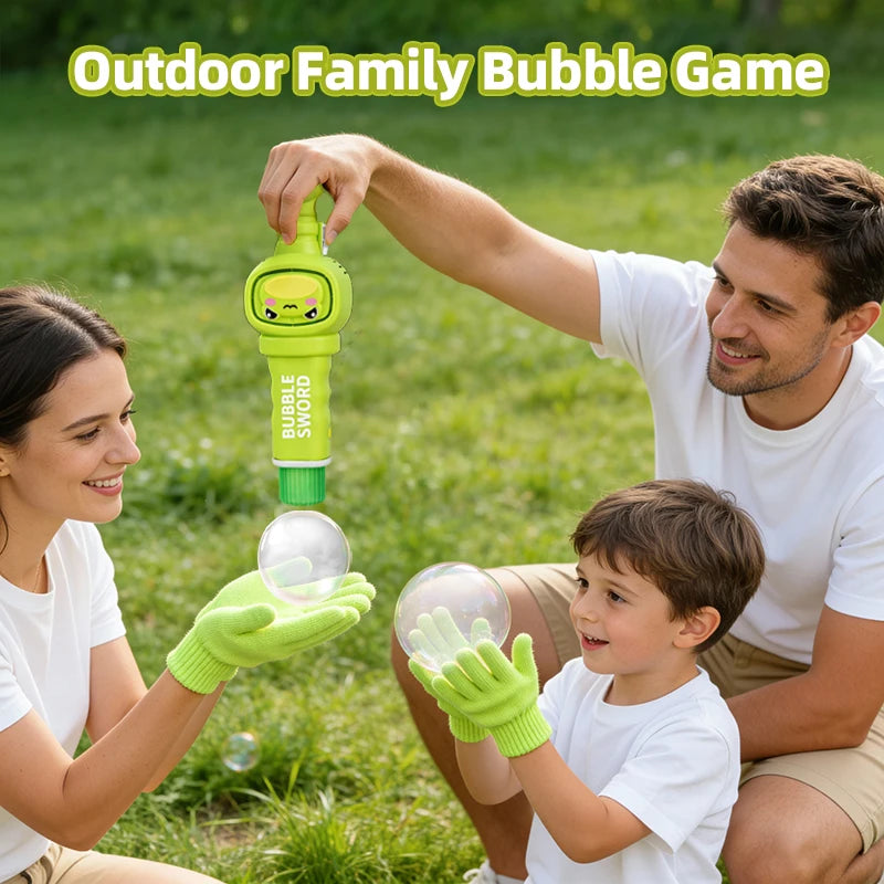 Magische Nebel-Bubble-Maschine für Kinder- mit Handschuhen