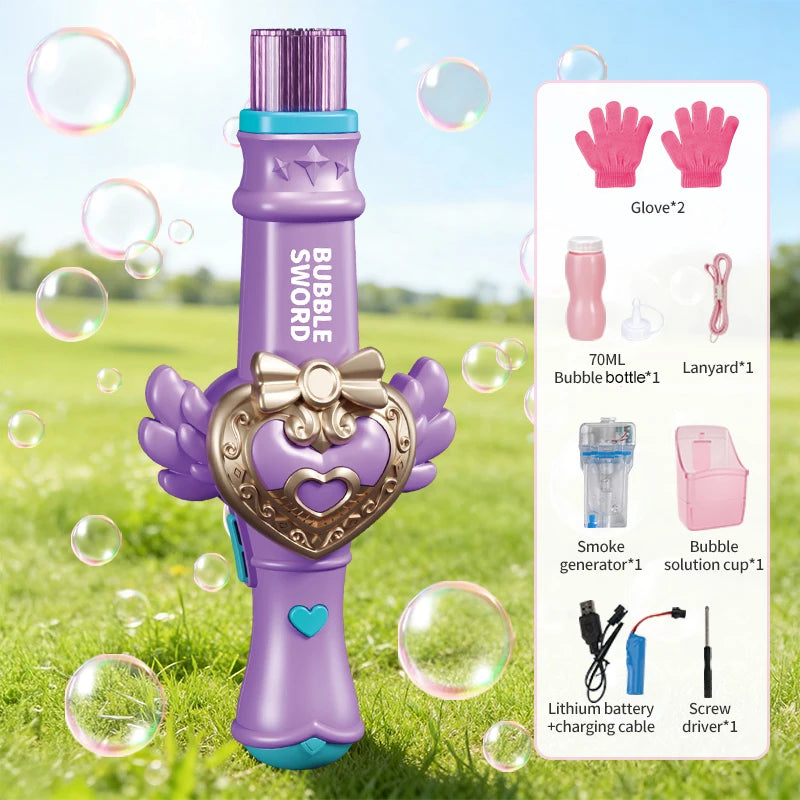 Magische Nebel-Bubble-Maschine für Kinder- mit Handschuhen